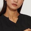 Lala Christie Heart Open Heart Necklace 18K Women's Top, Gold, lp103-0006-yg