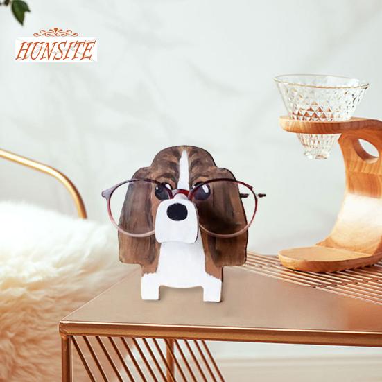 Деревянный держатель для очков ручной работы, подставка для очков с изображением животных