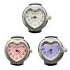 Elastic Stretchy Rings Love Quartz Ring Watch Digital Watch Round Quartz Finger Rings Ring Watch
