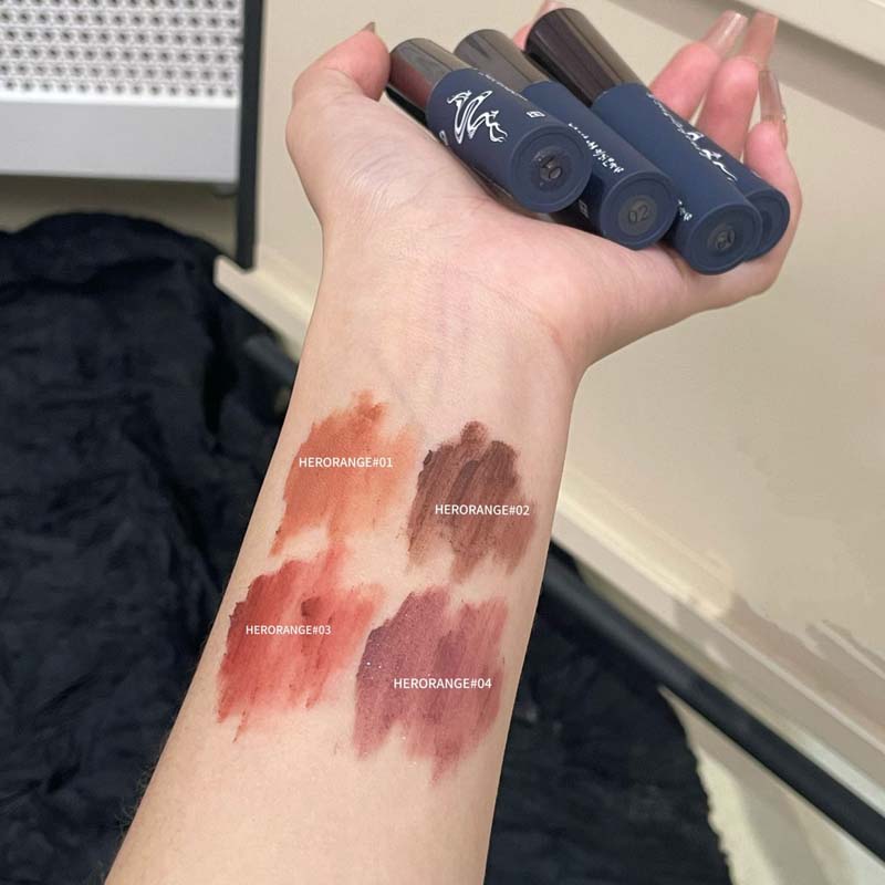 Velvet Matte Lip Glaze Shimmer Nude Lip Mud Waterproof Grey Pink Liquid Lipstick Long-lasting Non-drying Red Lip Gloss Cosmetics