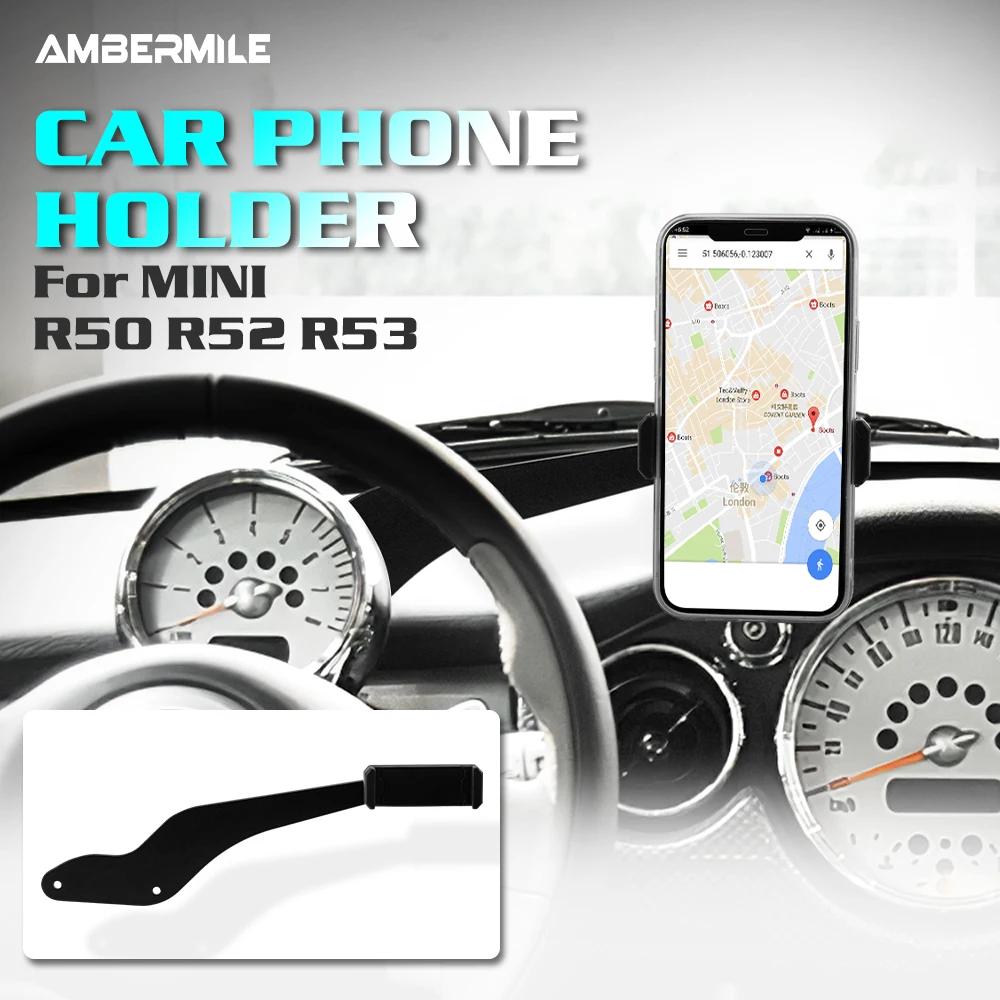 For Mini Cooper R50 R52 R53 Car Steering Wheel Mobile Phone Holder Auto Interior Decoration Mount Click Accessories High Quality