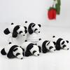 Adorable Plush Panda Keychain 10cm Soft Short Plush Toy With Pp Cotton Filling