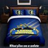 Leeds Rhinos Design Bed Bedding Set 1 Duvet Cover + 2 Pillowcases Soft Breathable Household Bed Linens