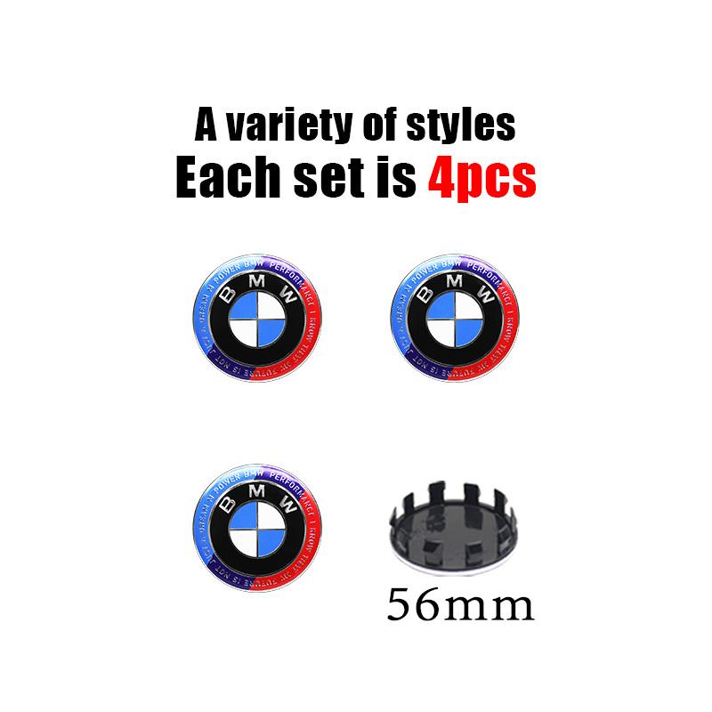 4Pcs 56MM/60MM/68MM Car Styling Wheel Center Cap Hub Cover Badge Accessories For BMW G30 G32 G01 G26 G23 G05 G06 G07 G22 F40 G02