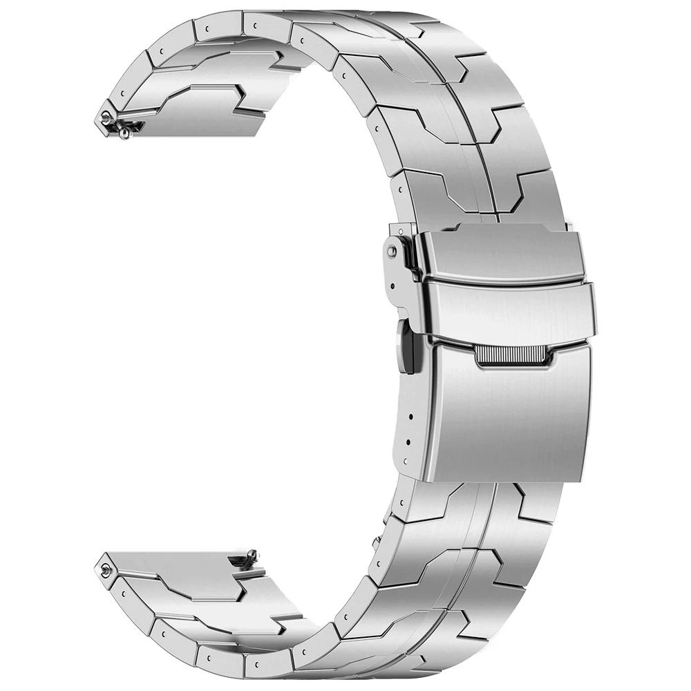 Мужской титановый ремешок для Huawei Watch 4 Pro GT5 GT4 Smart Watch 20 мм 22 мм Браслет звеньевой из титана для Samsung Galaxy 7/6/5/4