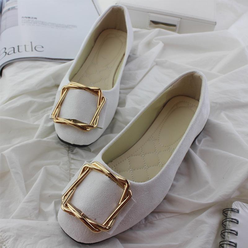 Женская обувь. Туфли на плоской подошве. Удобные повседневные туфли без шнуровки с квадратным носком большого размера, разноцветные.