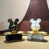 Trendy Colorful Graffiti Bear Abstract Resin Storage Statue Cute Doodle Animal Organizer Desk Holder for Home Office Ornaments
