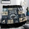 Splicing Elephant Shark Cat Print Flannel Blanket,High quality Comfortable for All Seasons,Home Decor,Warmth and Comfort,Perfect for Christmas Gifts