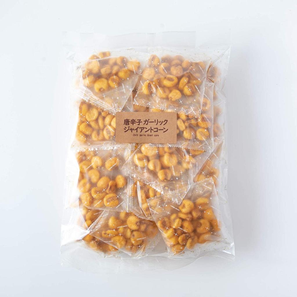 Yoshimatsu Chili Pepper Garlic Giant Corn 24 Для коммерческой индивидуальной хрустящей текстуры (600 г / примерно. куски) использование, завернутый, сладости, закуски, пряный,