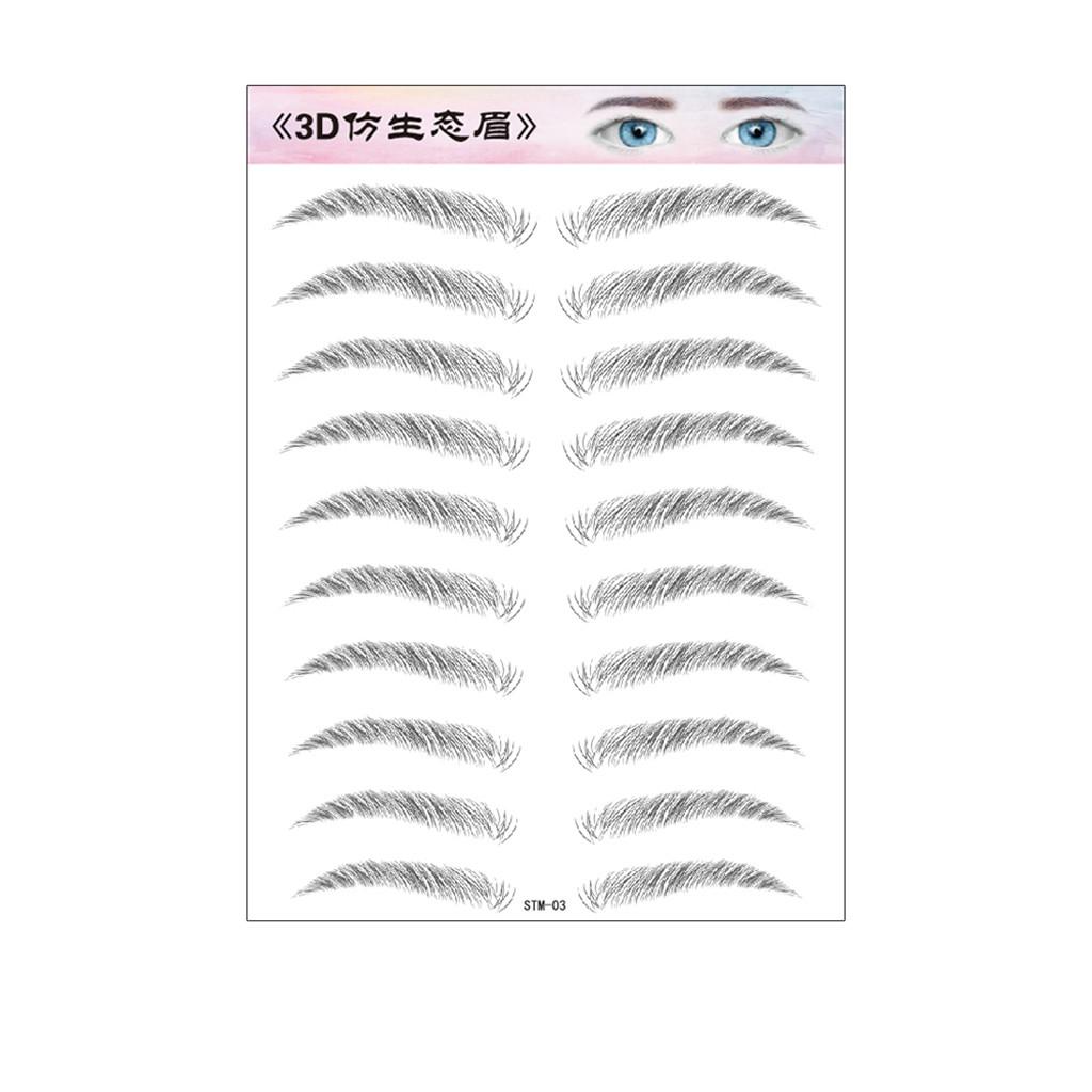 6D волосы, похожие на настоящие брови, уход за волосами, формирователь бровей, макияж, наклейка для бровей