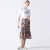  She S miSS  Feminine Mood Flower Midi Skirt