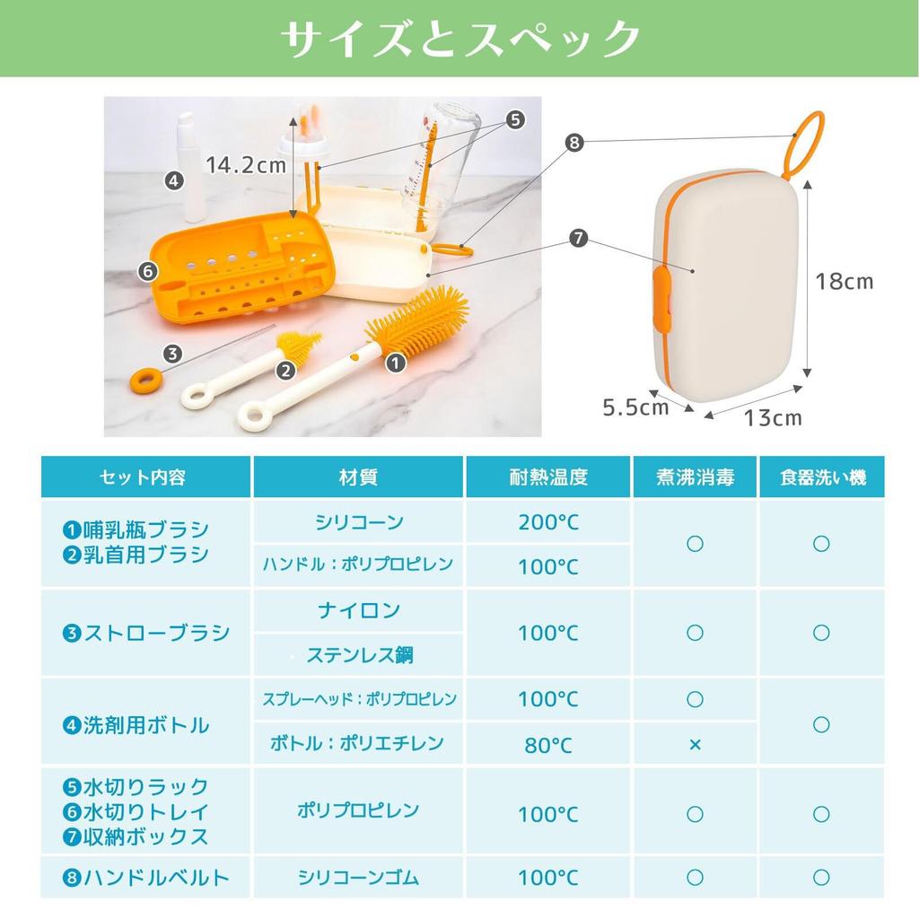 Детская бутылочка MIHIRAKI Детская бутылочка Соска Дорожная бутылочка Сушка для детской бутылочки Детская бутылочка Сушка для детской бутылочки Homecoming Очиститель, Щетка, Щетка, Очиститель,