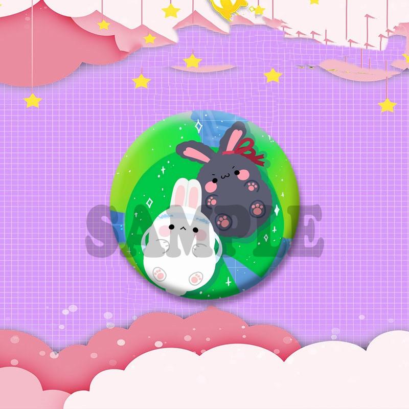 BL Anime Peripheral Coin Brooch Mo Dao Zu Shi Lan Wangji Wei Wuxian Enamel Pins Backpack Clothing Jewelry Badge Accessories Gift