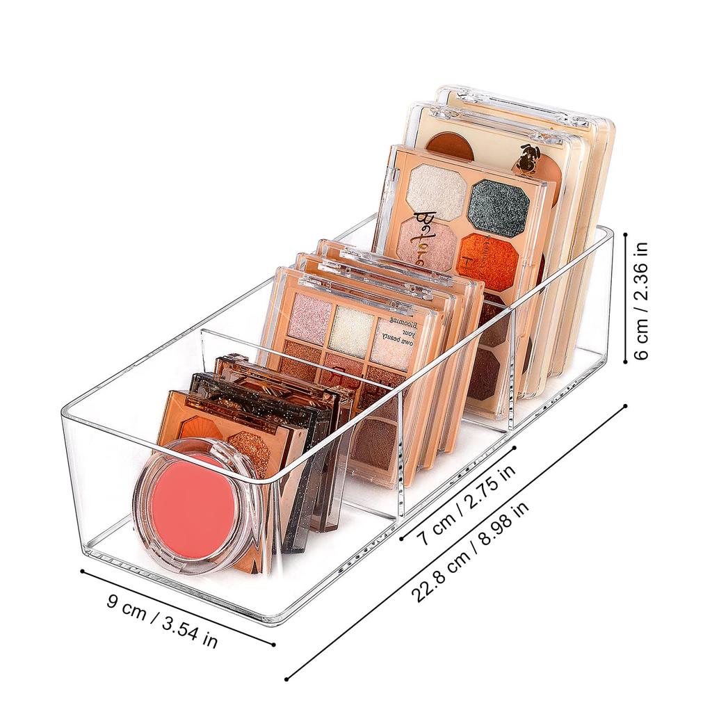 Clear Makeup Organizer for Drawer, Makeup Storage Box Drawer Divider for Vanity, Countertop, Bathroom, Kitchen Cabinet