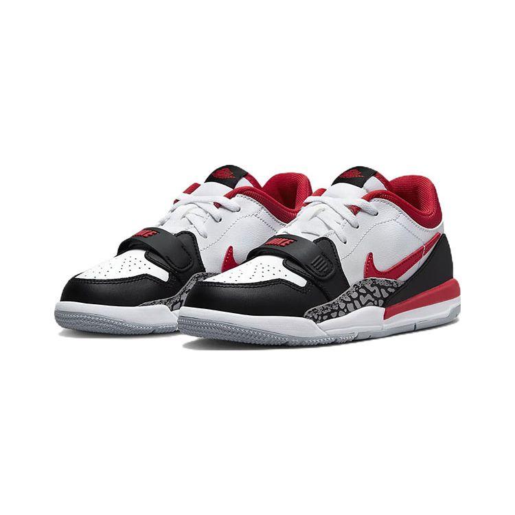 Jordan Кроссовки для дошкольников Legacy 312 Low Белый Черный Серый Волк Огненно-красный CD9055-160