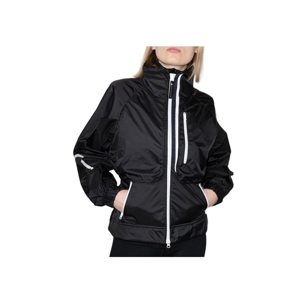 Adidas Sports Casual Fashion Long Sleeve Jacket Women Jackets Black GL7477