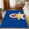 Football Reading Crest Rug for Living Room, Game Rooms, Office, Bedroom, Office Floor Mat Playful Design, fan gifts Christmas decor