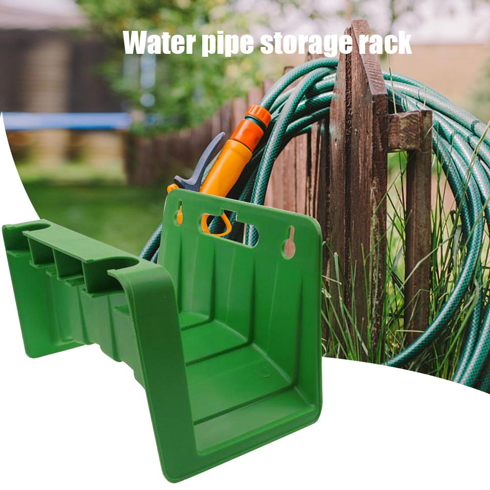 Garden Hose Pipe Hanger Wall Mounted Watering Hose Organizer Wash Car Washer Gun Hose Storage Holder Pipe Reel Bracket