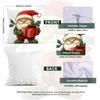 1Pcs Christmas Snowman Pillowcase Square Bedroom Cushion Covers Zipper Chair Living Soft Comfortable Home Decor 45X45Cm