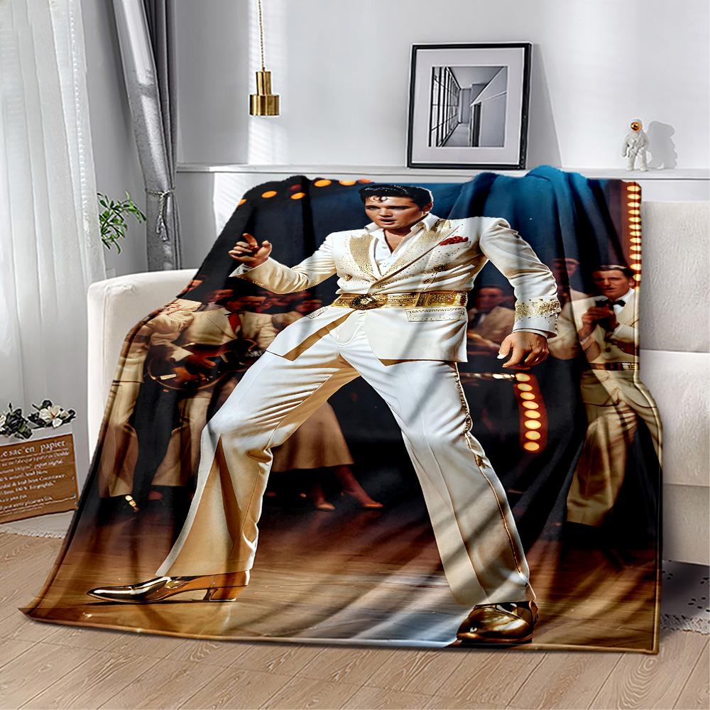 Elvis Blanket Soft Cozy Suitable For Sofa Bed Picnics Four Seasons Multipurpose Modern Ideal Gift For Birthday Valentine'S Day