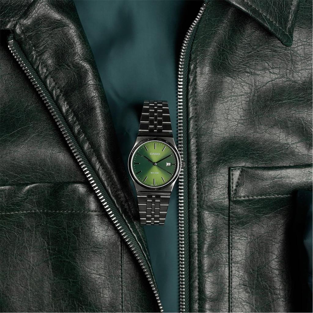 Casio B145D 40 Modern Watch, Green, mm,