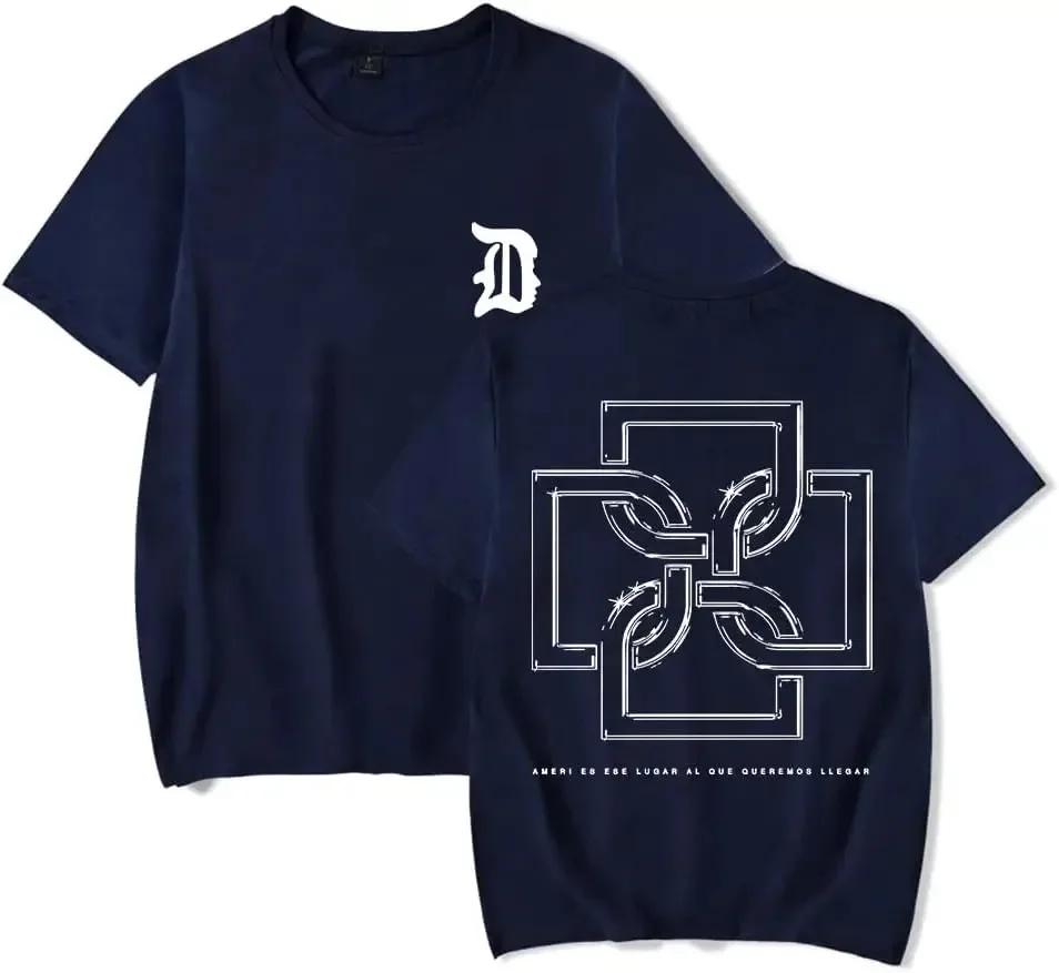 Летняя футболка Санты Duki Merch Футболка с коротким рукавом Повседневный принт Мужская Чистый хлопок Короткий рукав Высококачественная мужская одежда 71811
