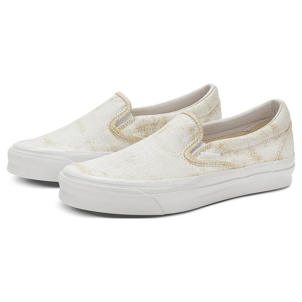 Vans Белые кроссовки унисекс без шнуровки OG Classic Slip-On LX, разноцветные VN0A32QNWTM