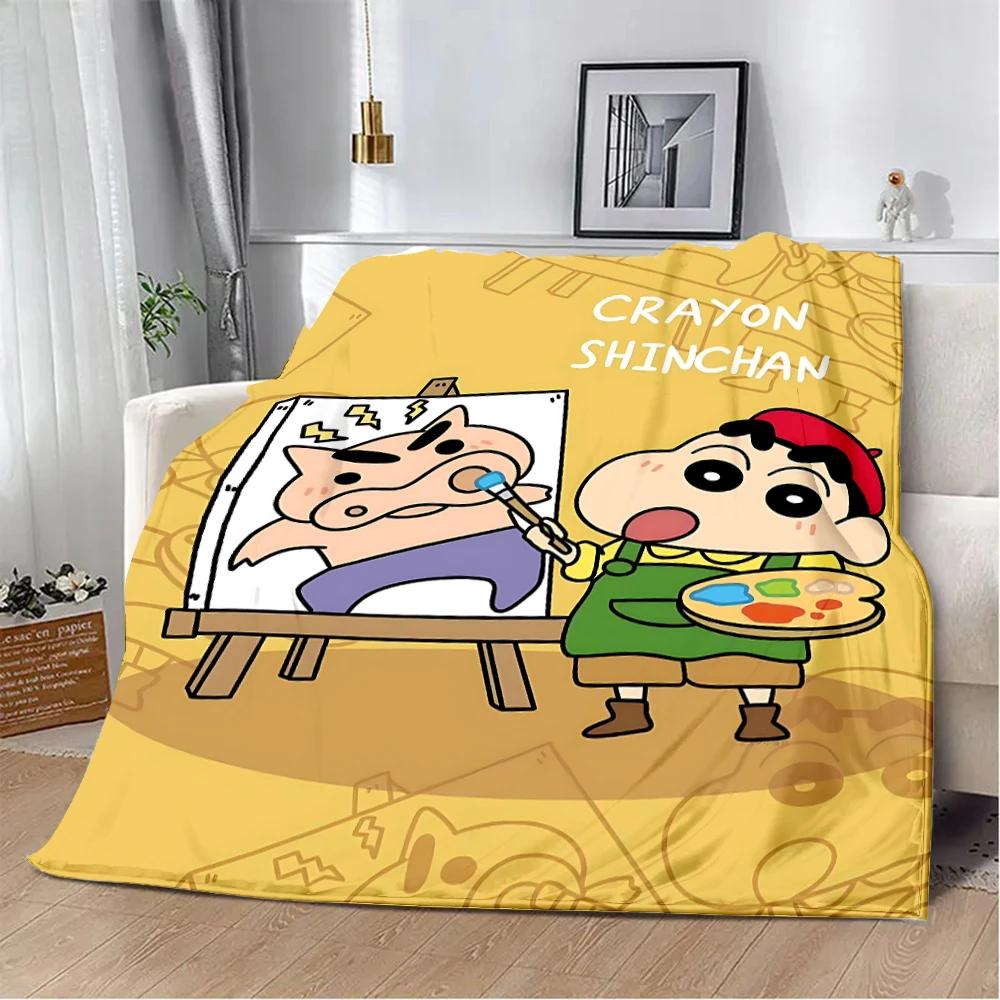 Crayon-ShinS chanS Printed Blanket Picnic Blankets Warm Blanket Soft and Comfortable Blanket Home Travel Birthday Gift