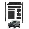 LANGBEAN Резиновые коврики в салон для Suzuki Jimny, карман двери, защита от царапин и шума, набор из 8 шт., JB64W/JB74W, нескользящие коврики, защита, (черный)
