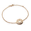 [J9404] - Gold Plated 'Love' Bracelet - 15 Mm