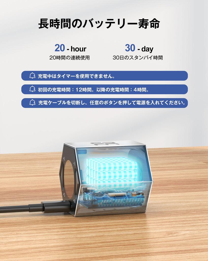 A New Generation of Digital Timers Hexagonal Pomodoro Kitchen Cube Study Meeting Sports Timer TickTime - Pillar, Timer, Timer, Timer, Timer, Timer,