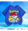 2026 Pokémon Childrens Pure Cotton Printed TShirt Girls Pikachu Boys Summer Y2K Loose Casual ShortSleeve Top New Arrival