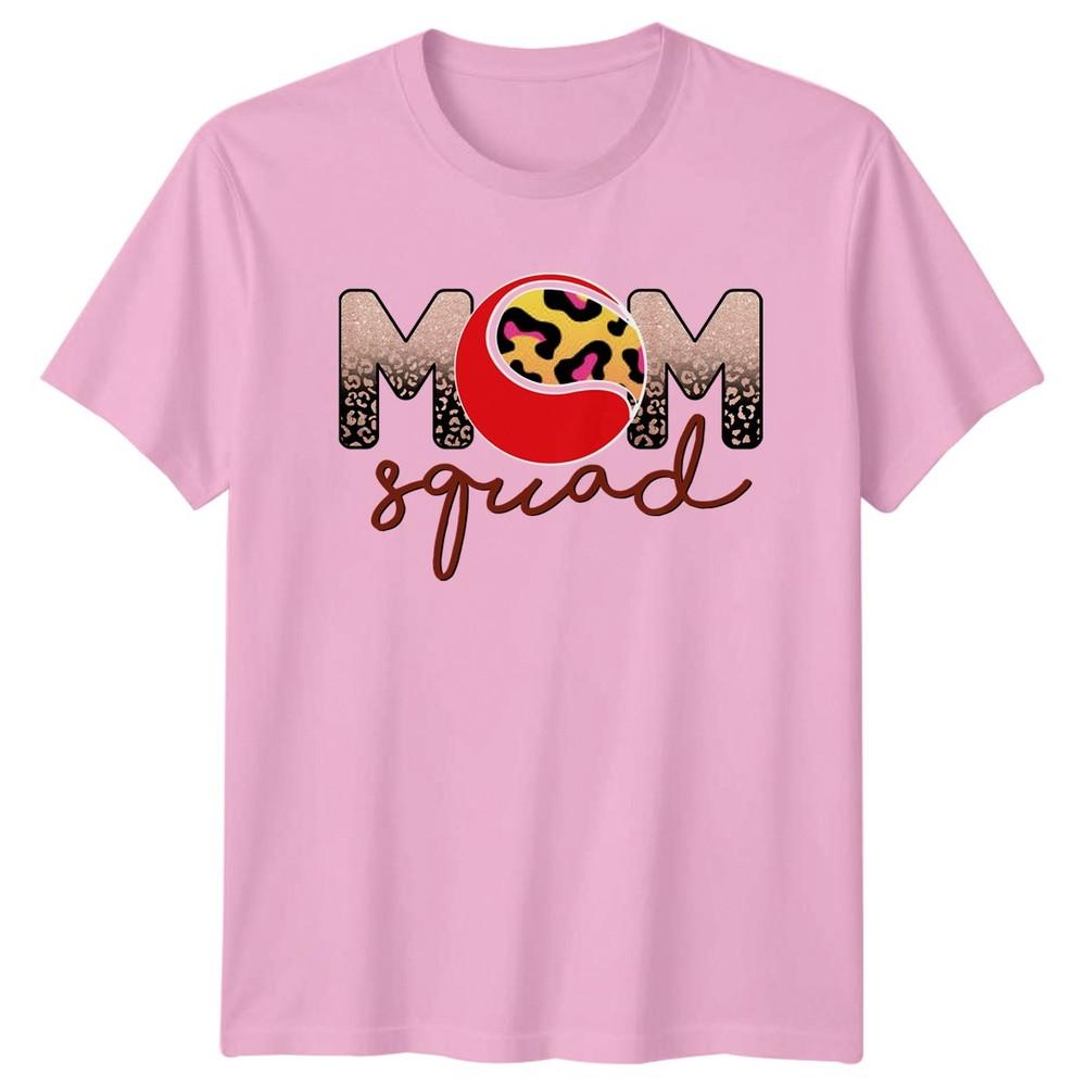 Mom Squad Unisexs TShirt Motherhood Leopard Print Mothers Day Gift For Her