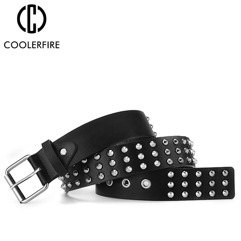 Women and Men Belts High Quality Fashion Punk Rivet Luxury Belt Classy Casual Decorative Belt Pin Buckle Belts for Women PK017