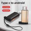 USB-C To Micro USB Fast Charging Data Adapter for Android Devices, Aluminum Alloy.