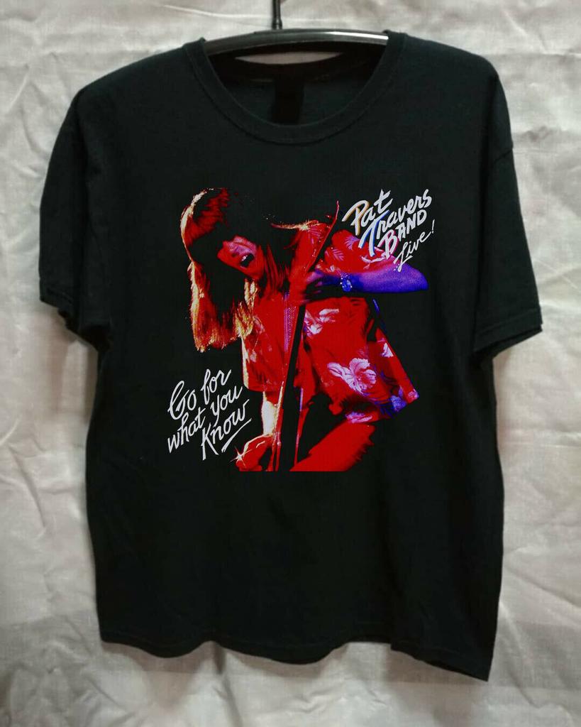 Pat Travers Band Live Go For What You Know Черная Унисекс Футболка S-5XL