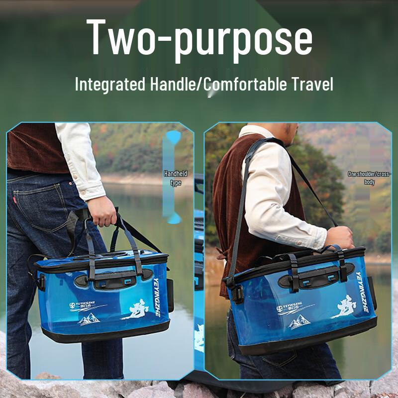 Camping Sapphire Transparent Fishing Bucket