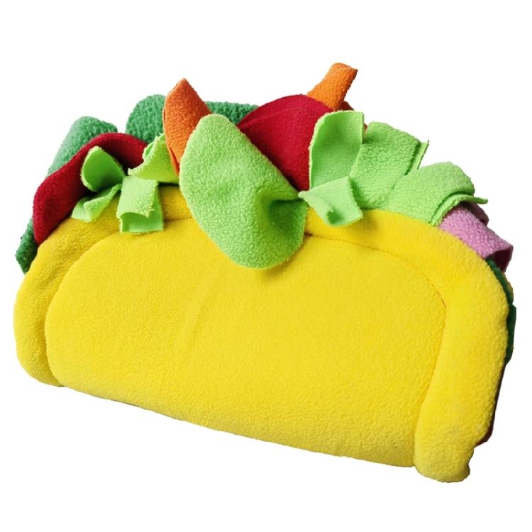 Plush Hamster Nest Plush Toy Habitats Decors Hideout Viewing Room Tacos Shape