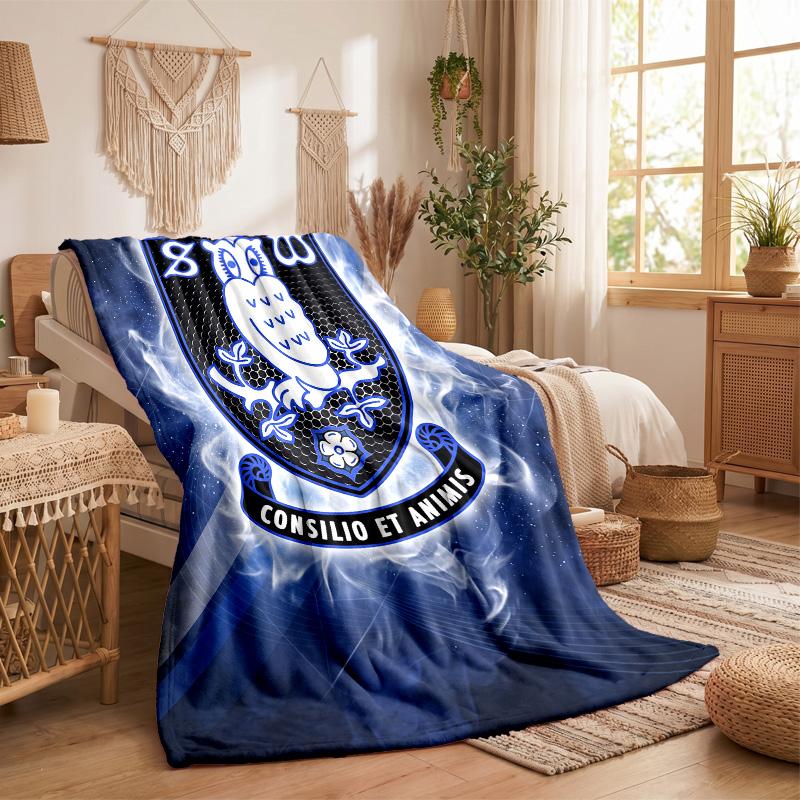Флисовое одеяло в тематике Sheffield Wednesday Уютное мягкое плюшевое одеяло для спальни, дивана, путешествий