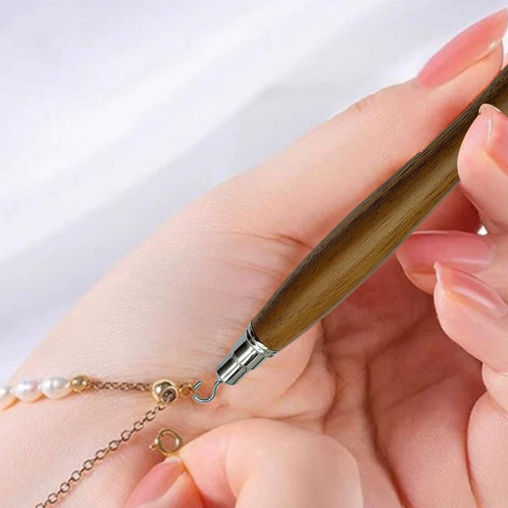 Multifunctional Bracelet Helper Tool Wooden Pen Design Fastening And Hooking Device For Easy Jewelry And Watch Wear