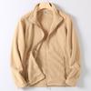 Foreign Trade Export Surplus Autumn and Winter Double-Sided Fleece Jacket for Men, Loose Casual Stand Collar Warm Fleece Coat