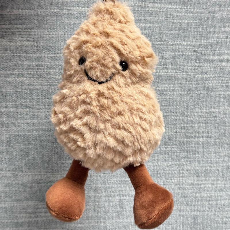 Jelly Cat Cute Peanut Plush Doll Pendant Strawberry Orange Bag Doll Accessories Plush Toy Super Soft Girls Holiday Gift