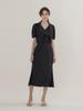 Mommet Percy Tie Slit Dress Navy