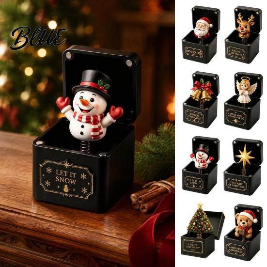 Holiday Seasonal Gifts Themed Surprise Spring-Loaded Pop-Up Gift Box Christmas Magic 3D Santa Boxes Claus