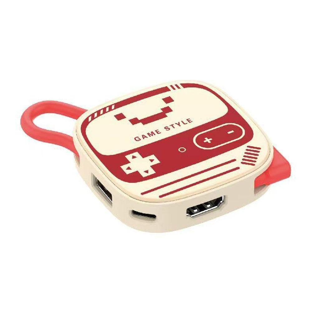 Док-станция 2-го типа Type-C 3-в-1 Для Switch 2 4K 60 Гц USB 3.0 5 Гбит/с PD-100 Вт