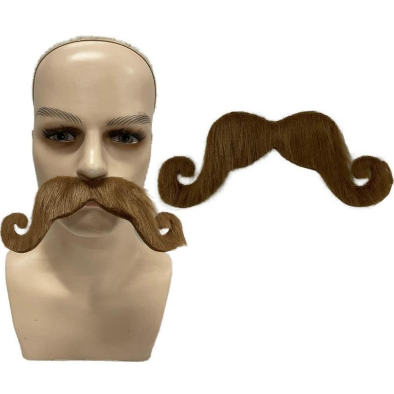 Fake Mustache Self Adhesive Novelty Fake Mustache,Fake Beard Mustache for Mustache Party Halloween Festival Performances
