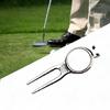 Aluminum Alloy Golf Repair Pitch Fork Tool Golfs Divot Repair Tool with Magnetic Putting Green Fork Golfs Accessory