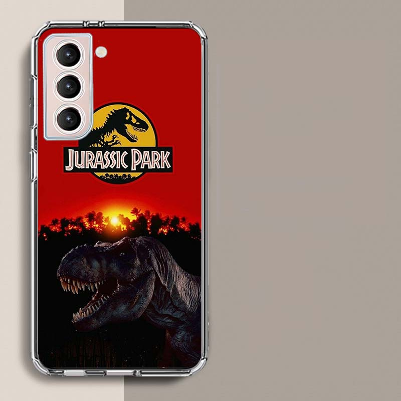 Jurassic World Phone Case For Samsung Galaxy S25 Edge S24 S23 FE S21 S20 S10 Plus S22 S26 Ultra Cover Clear Cases TPU Capa Shell