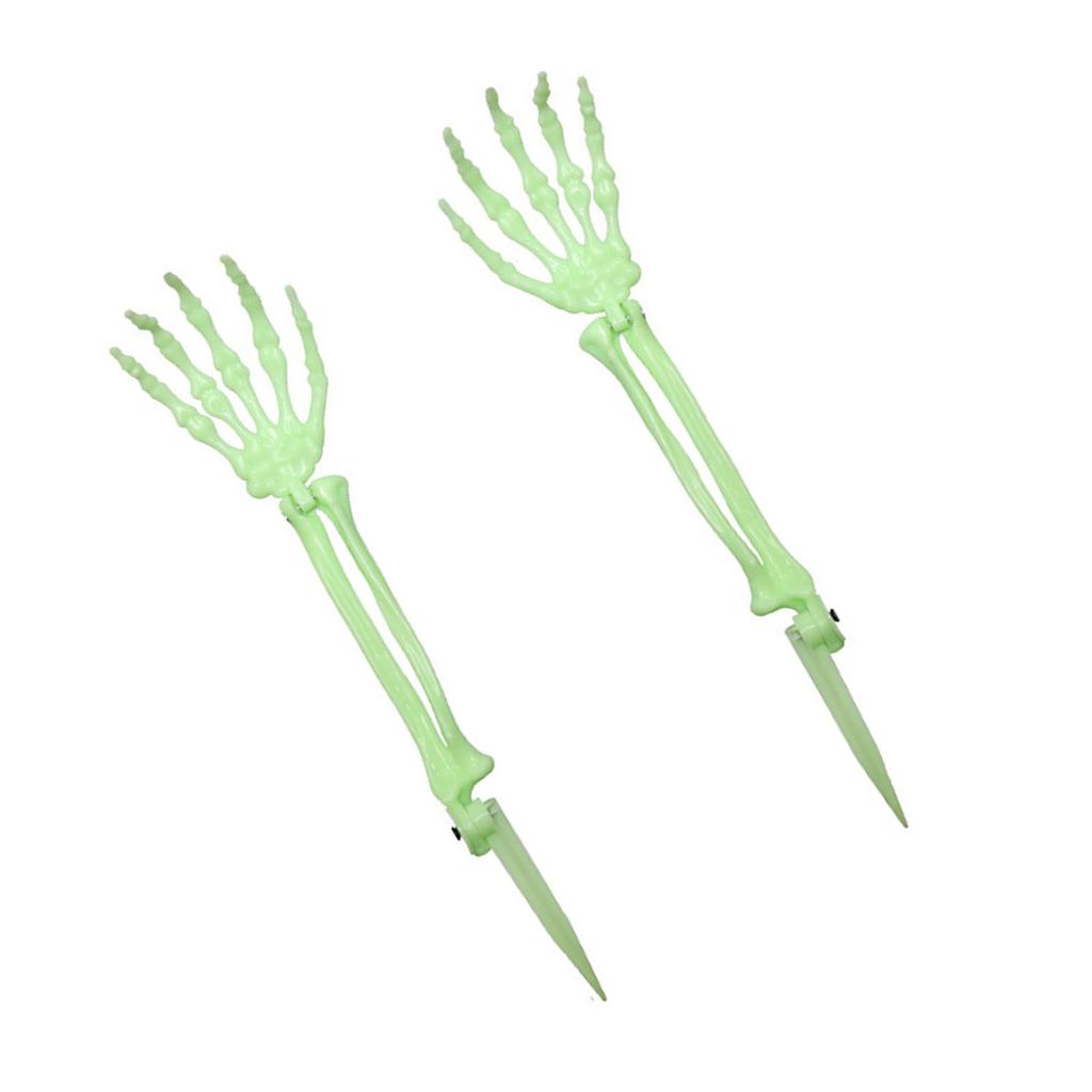 Realistic Skeleton Hand Ground Stake Halloween Decoration Durable Plastic Prop For Outdoor Haunted Yard Party Decor