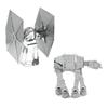 Metal Earth Fascinations Star Wars Special Forces TIE Fighter Et AT-AT Puzzle 3D En Métal